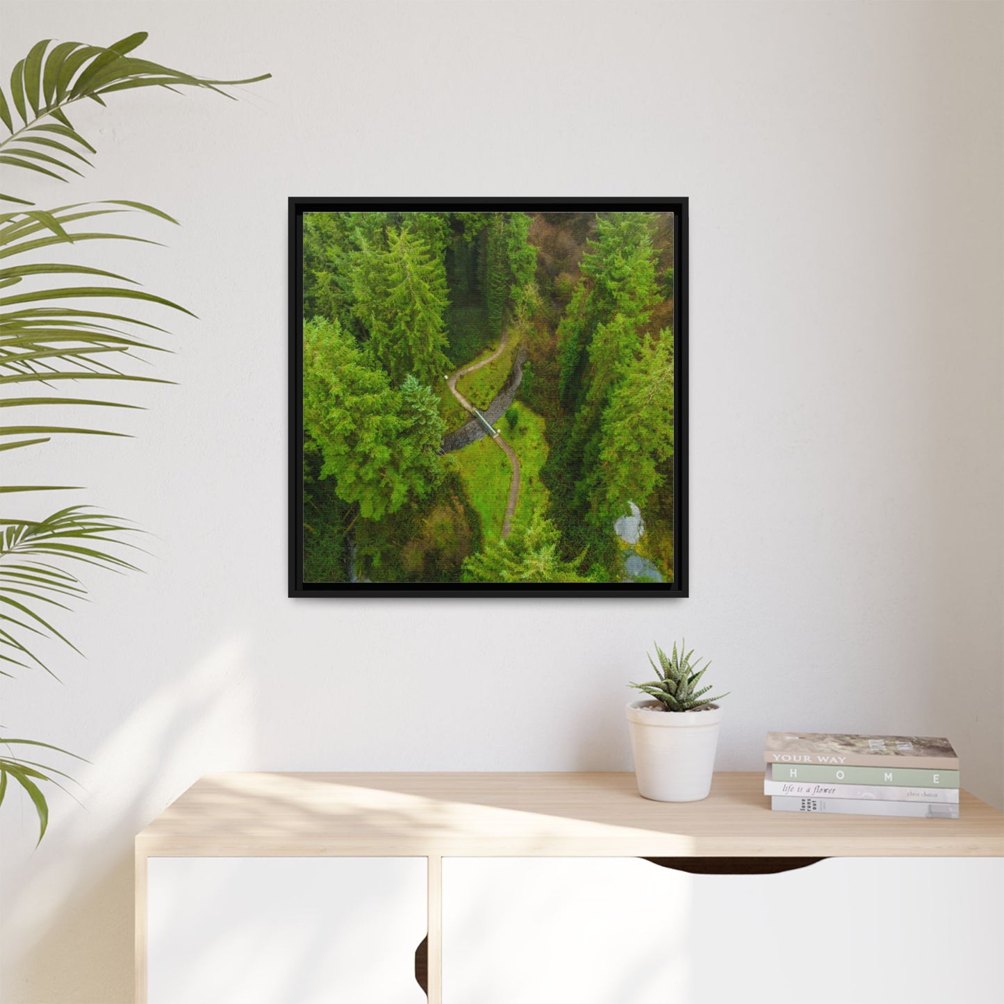 Glanageenty Forest Matte Canvas, Framed (Multi-color)