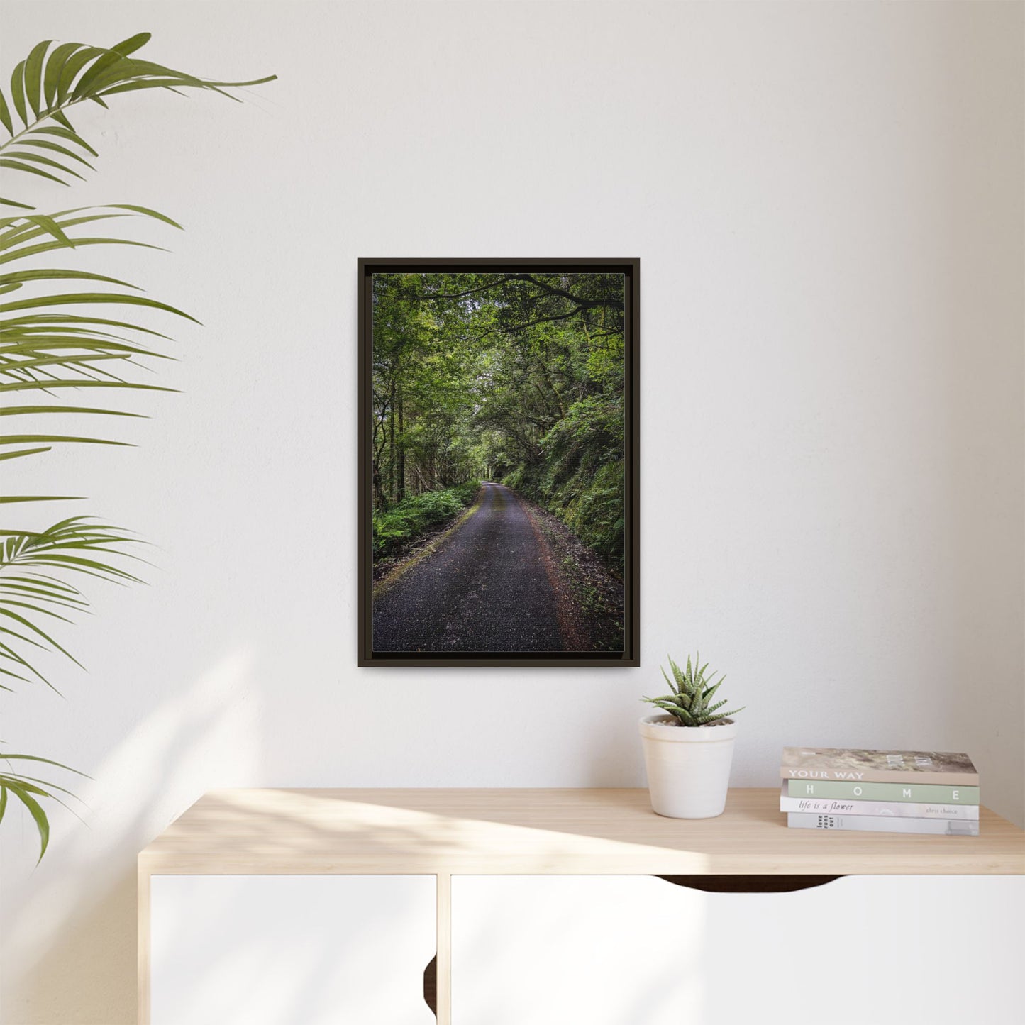 Glanageenty Forest Trail Matte Canvas, Framed (Multi-color)