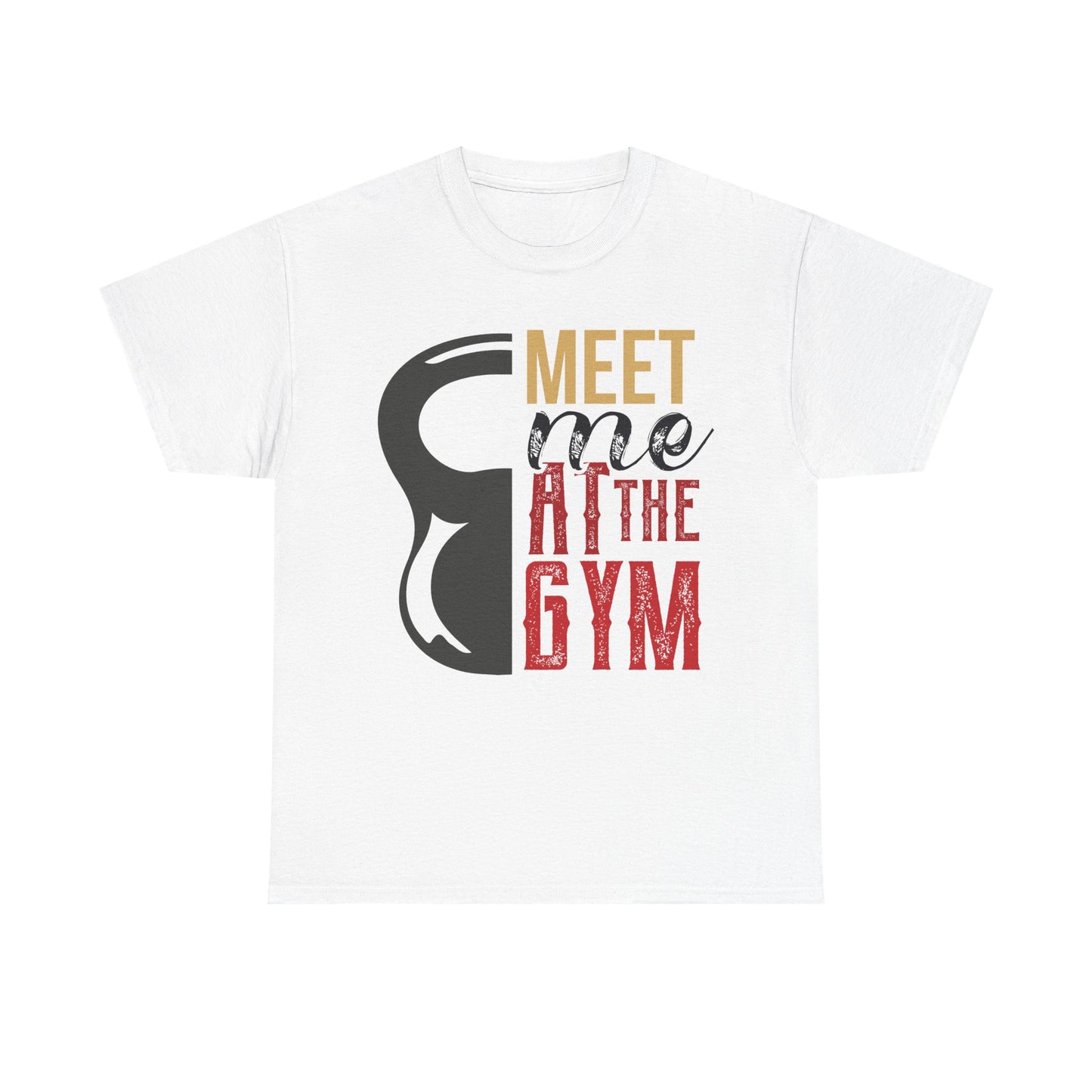 Gym Motivation Unisex Heavy Cotton Tee - 'Meet Me at the Gym'