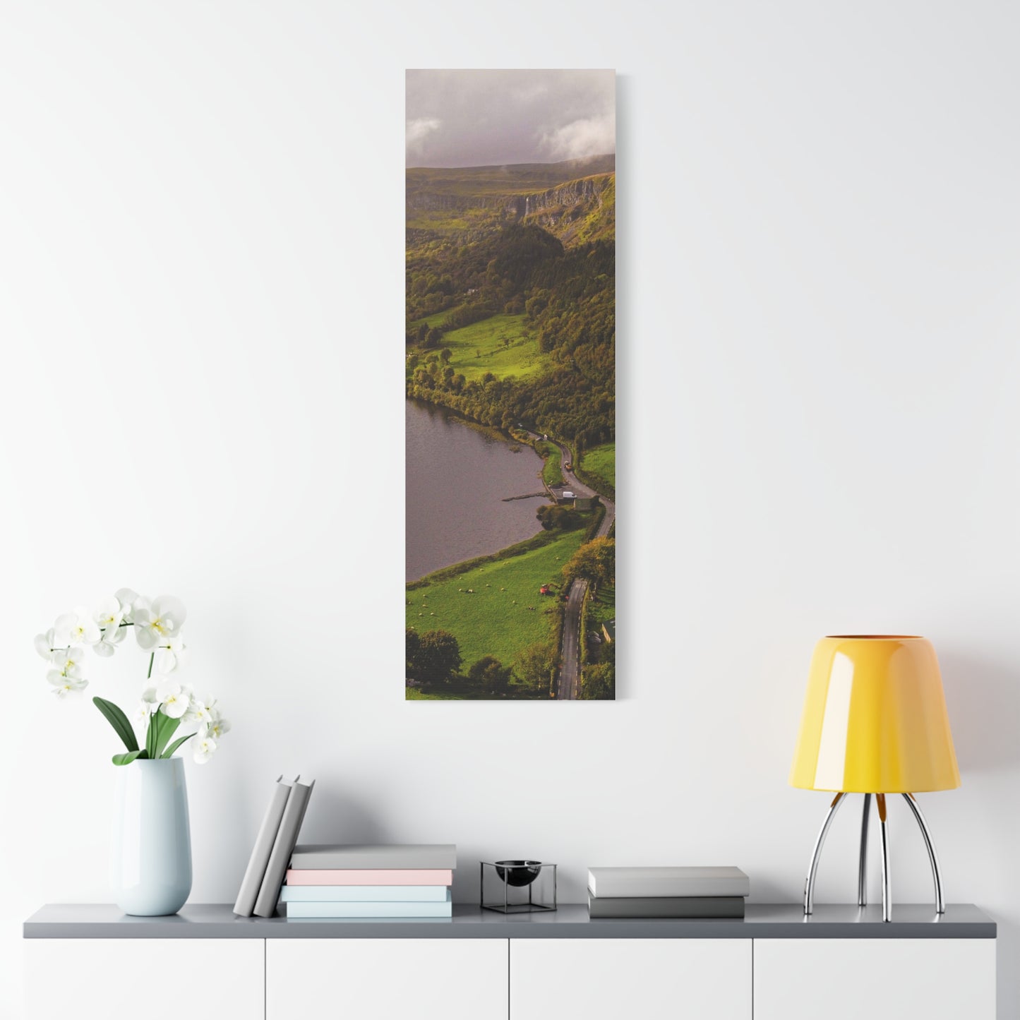 Sruth in Aghadh an Aird or The devil's Chimney Matte Canvas, Stretched, 1.25"