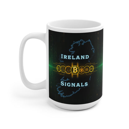 Ireland Crypto Signals Ceramic Mug — Bitcoin & Altcoin Trading Gift