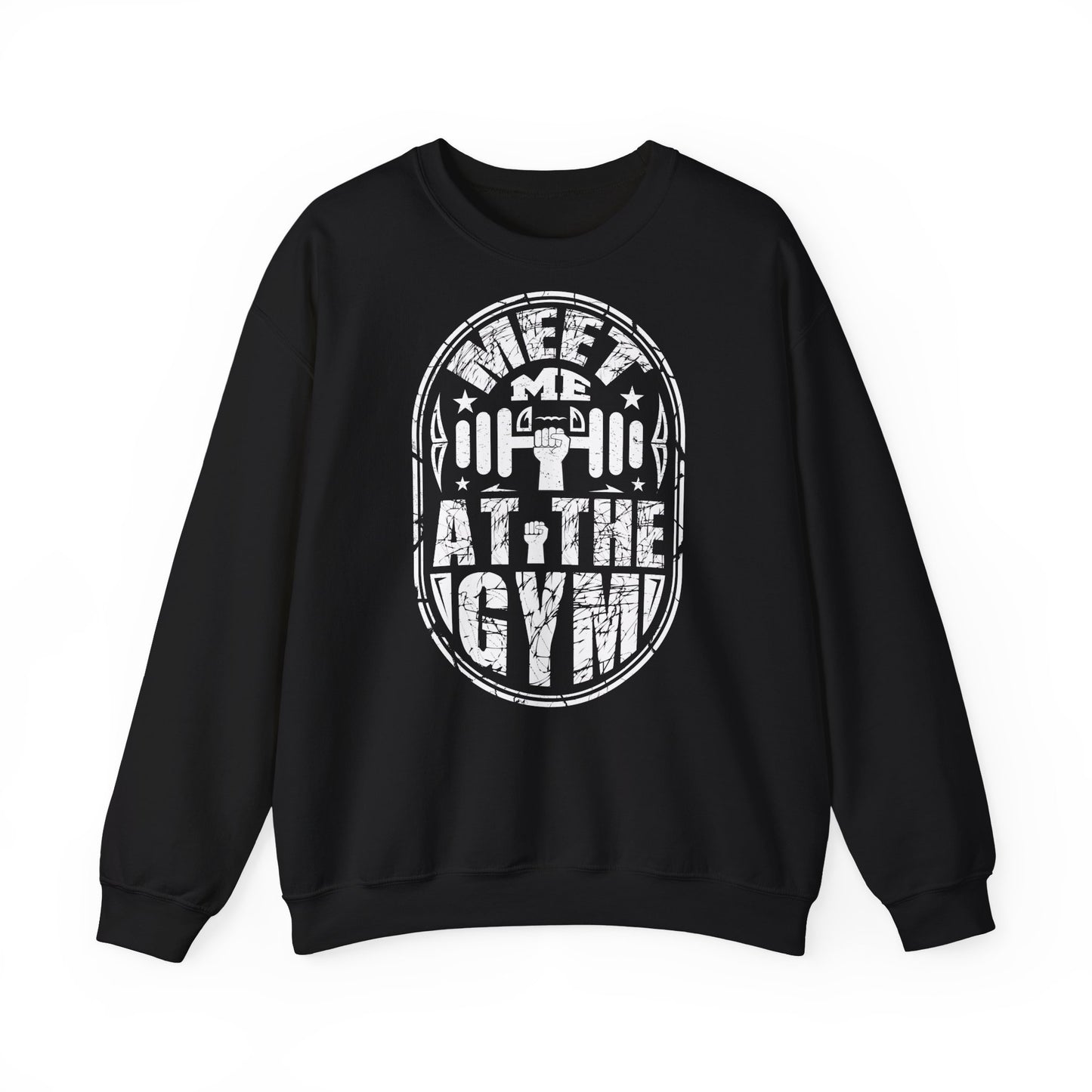 Gym Motivational Crewneck Sweatshirt - Meet Me At The Gym