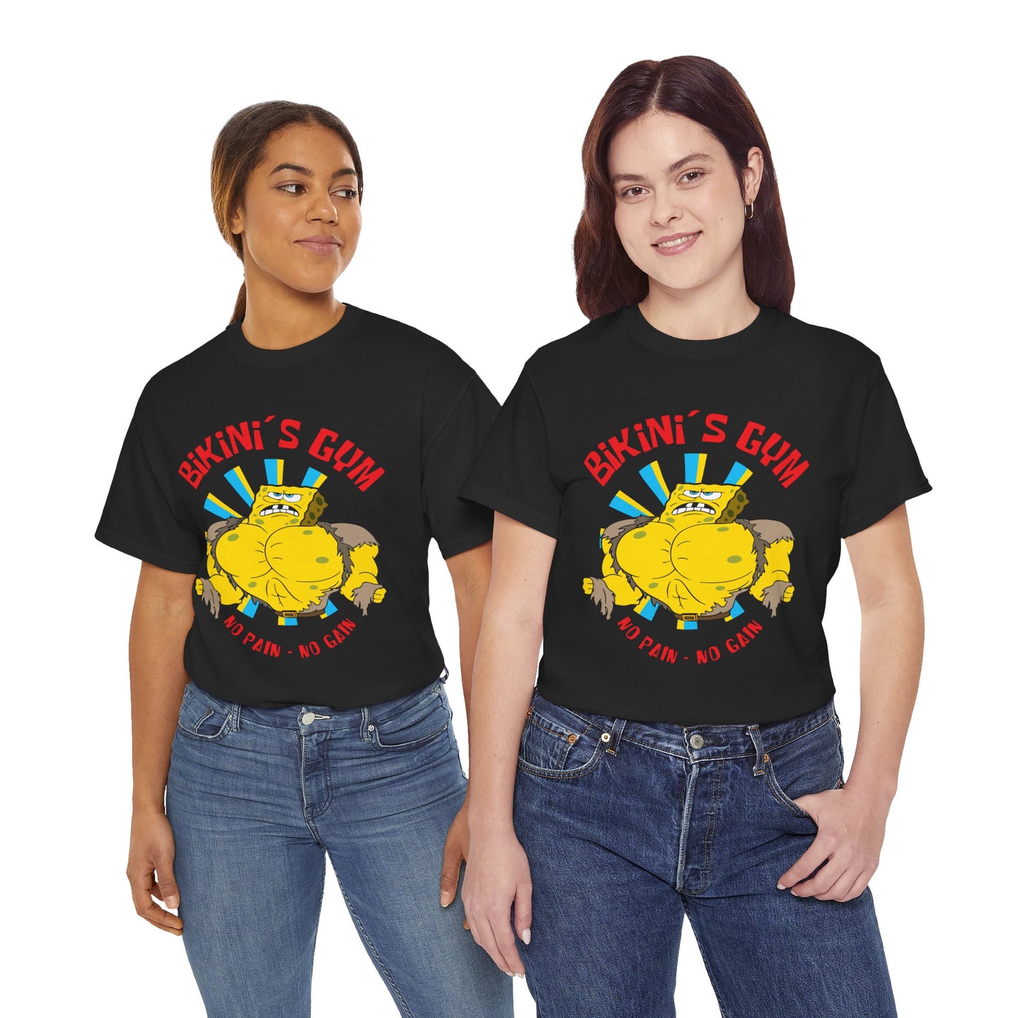 Bikini Gym No Pain No Gain Unisex Heavy Cotton Tee