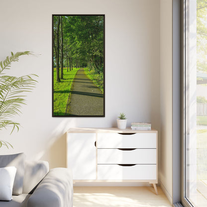 Listowel Town Park Matte Canvas, Framed (Multi-color)