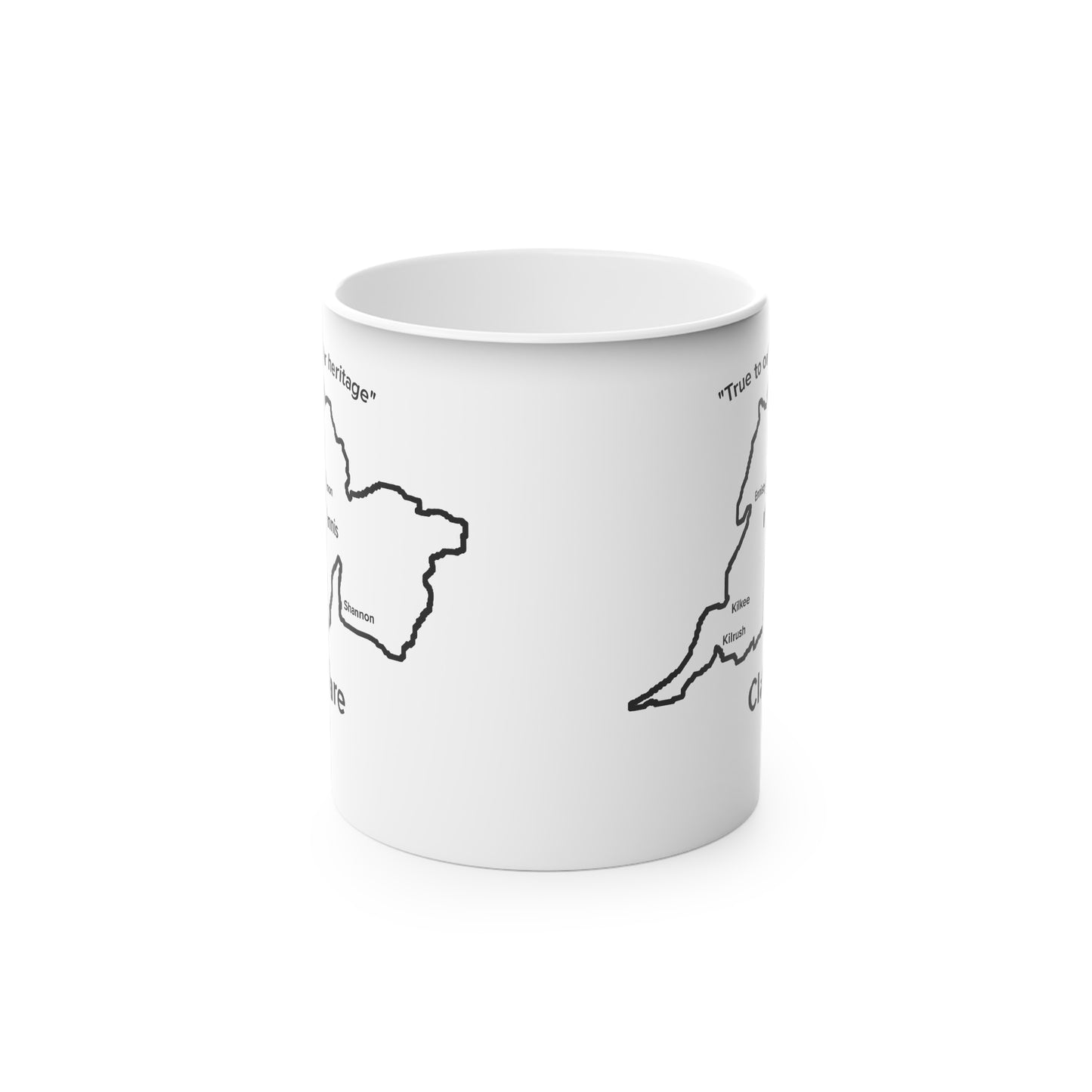 Clare Magic Mug: Color - Changing Coffee Cup with Artistic Map Design