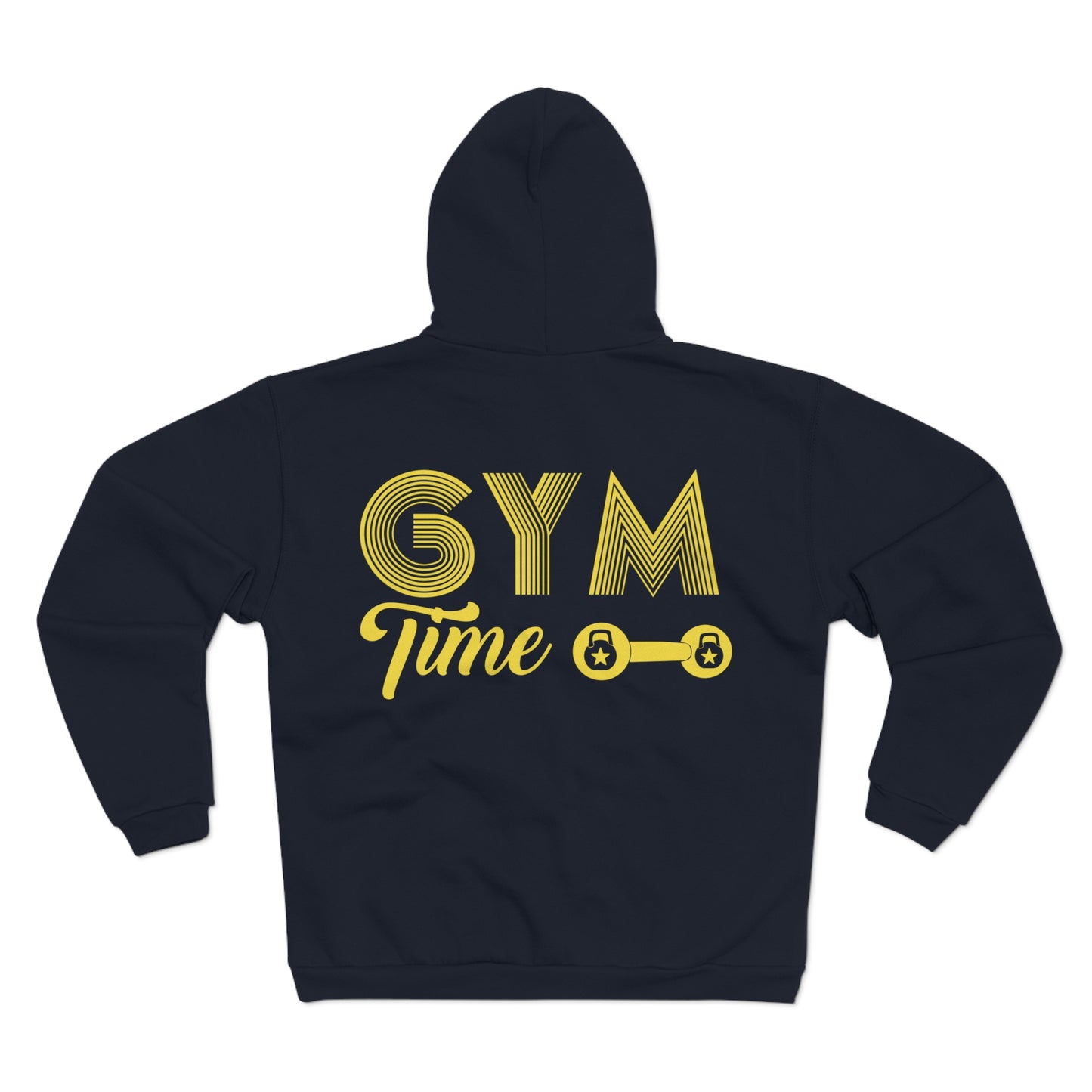 Unisex Gym Time Zip Hoodie - Comfortable Workout Sweatshirt