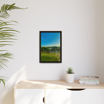 Zageres Lake Matte Canvas, Framed (Multi-color)