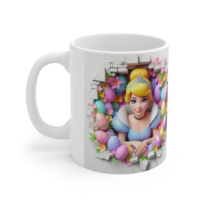 Cinderella Easter Ceramic Coffee Cups - 11oz & 15oz. Perfect for Spring Celebrations!