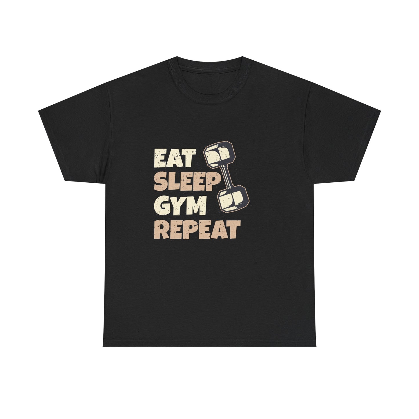 Eat Sleep Gym Repeat Unisex Heavy Cotton Tee