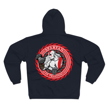 Spartan Strength Unisex Hooded Zip Sweatshirt | Perfect for Fitness Enthusiasts