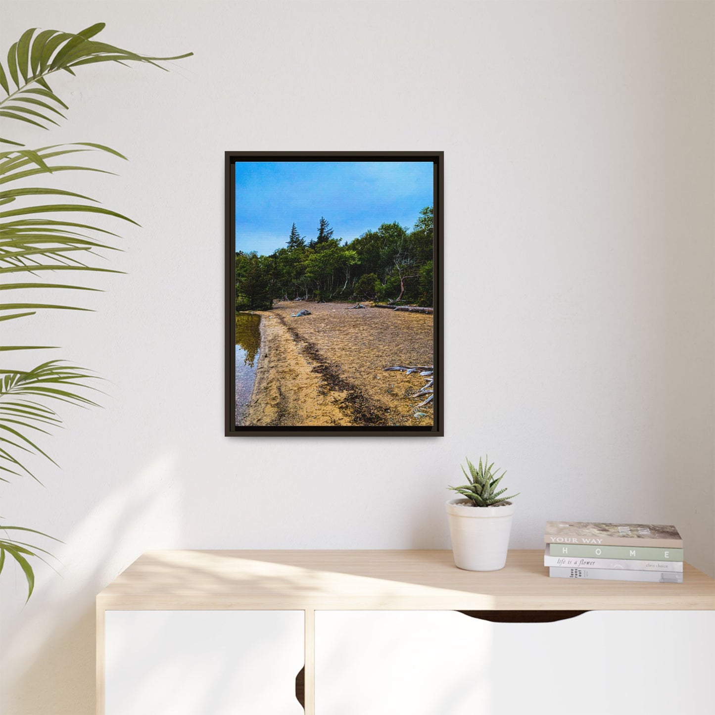 Killarney Beach Matte Canvas, Framed (Multi-color)