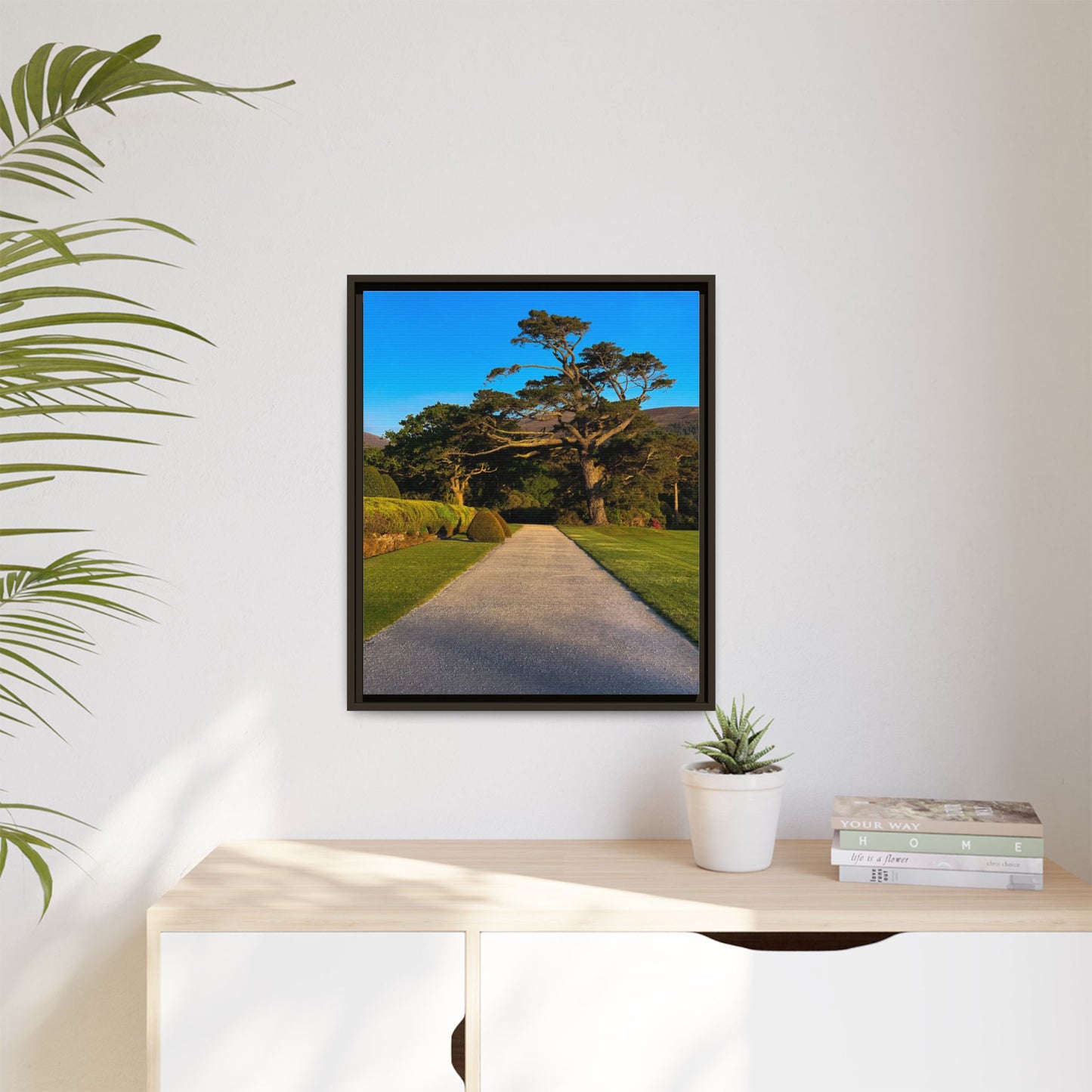 Muckross House Garden Matte Canvas, Framed (Multi-color)