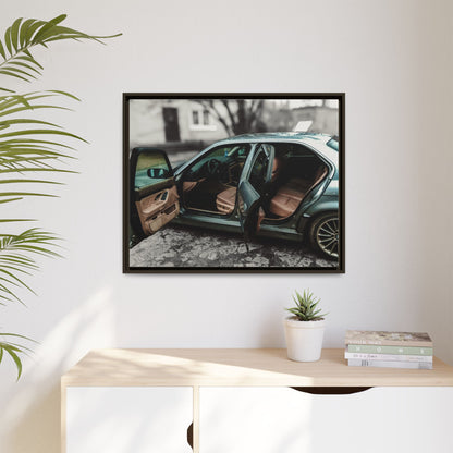 BMW 7 Matte Canvas, Framed (Multi-color)