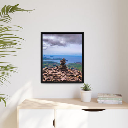 Mount Brandon Top Matte Canvas, Framed (Multi-color)