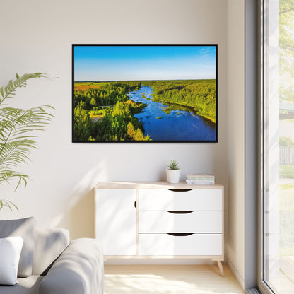 Zagares Lake Matte Canvas, Framed (Multi-color)