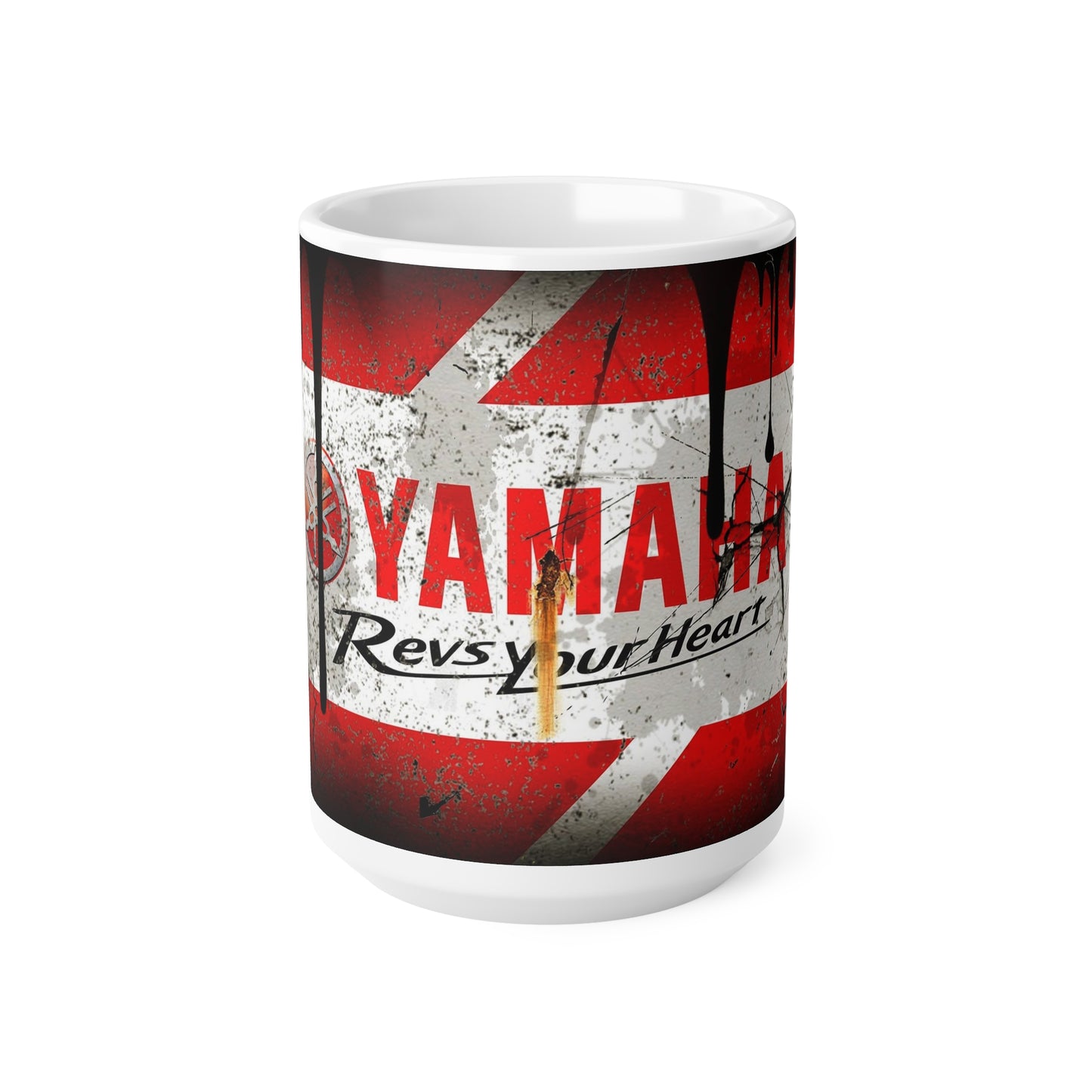 Yamaha Racing Ceramic Coffee Mug - 11oz & 15oz - Rev Your Heart Design