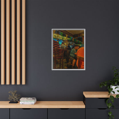 Irish Pub Matte Canvas, Framed (Multi-color)