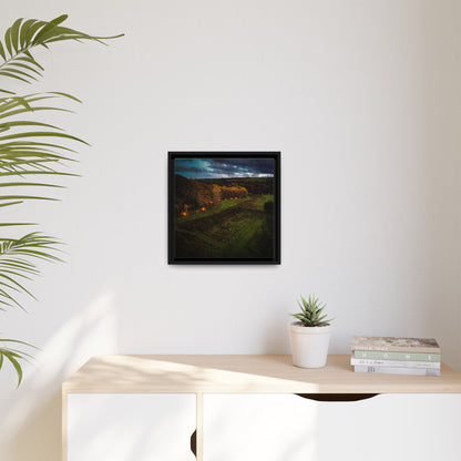 Listowel Town Park Matte Canvas, Framed (Multi-color)