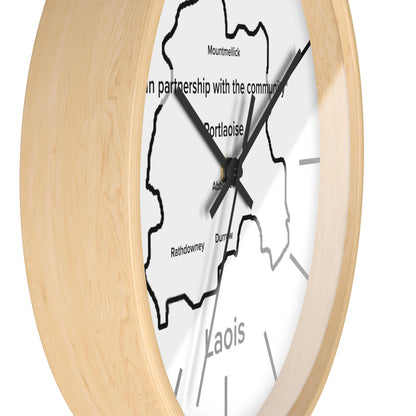 Laois County Map Wall Clock — Minimalist Irish County Clock