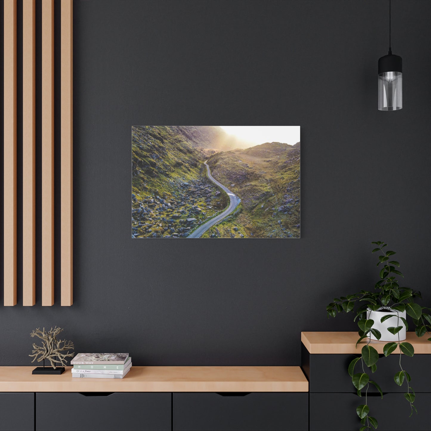 Valley Road Matte Canvas, Stretched, 1.25"