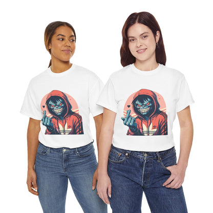 Edgy Graphic Tee for Casual Wear - Unisex Heavy Cotton Tee