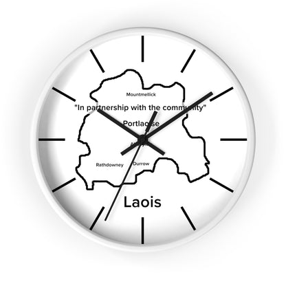 Laois County Map Wall Clock — Minimalist Irish County Clock