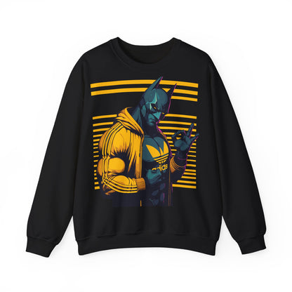Cool Superhero Crewneck Sweatshirt with Vintage Vibe