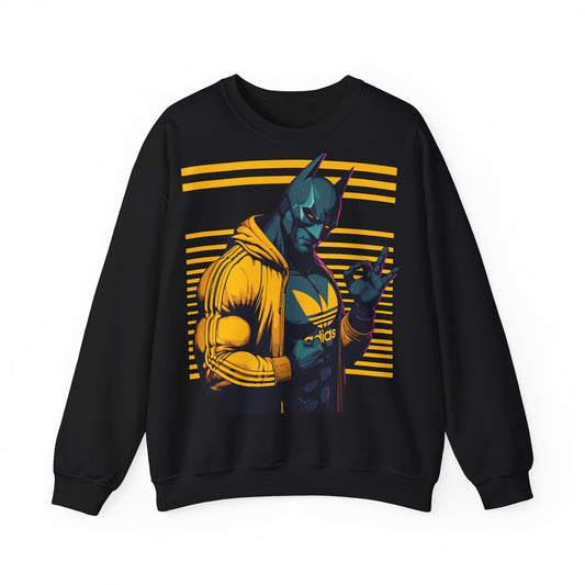 Cool Superhero Crewneck Sweatshirt with Vintage Vibe