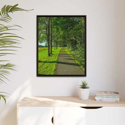 Listowel Town Park Matte Canvas, Framed (Multi-color)