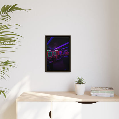Mermaids Night Club Matte Canvas, Framed (Multi-color)