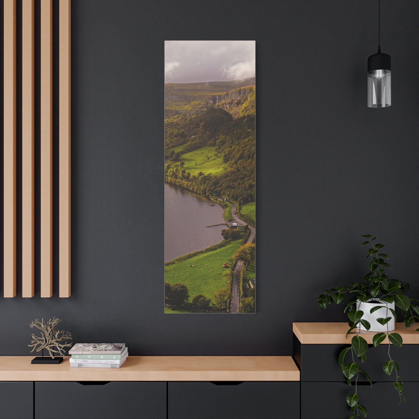 Sruth in Aghadh an Aird or The devil's Chimney Matte Canvas, Stretched, 1.25"