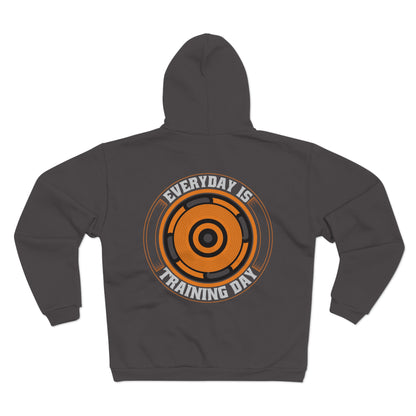 Everyday is Training Day Zip-Up Hoodie for Fitness Enthusiasts