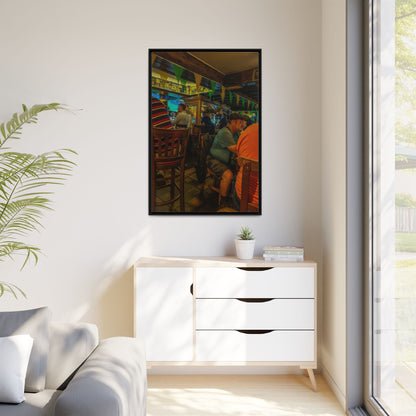 Irish Pub Matte Canvas, Framed (Multi-color)