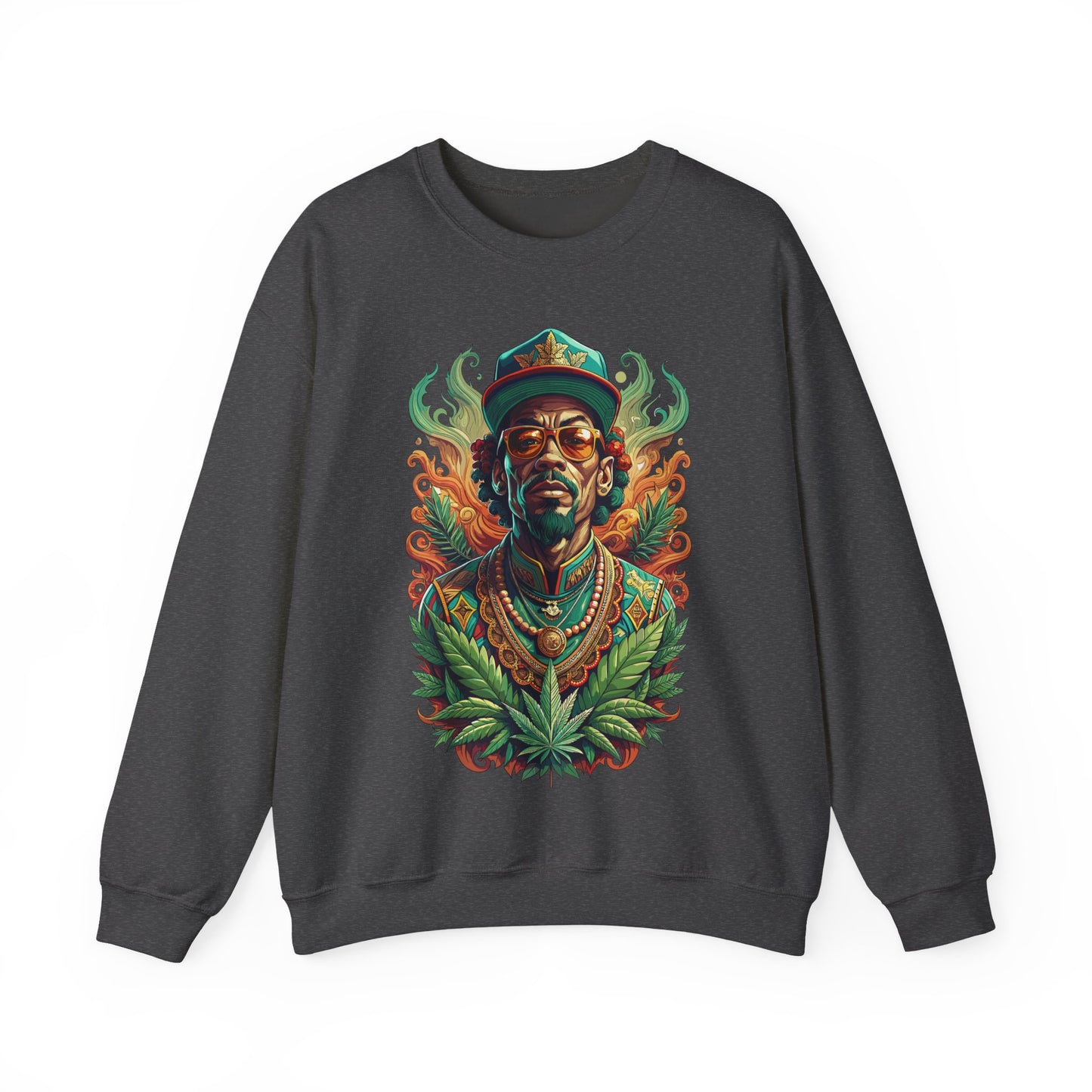 Reggae Lion — Rasta Portrait Graphic Sweatshirt