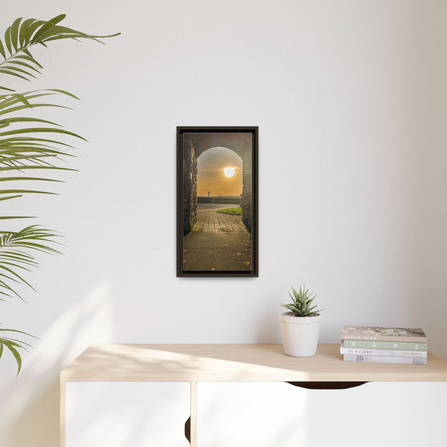 Pillars Matte Canvas, Framed (Multi-color)