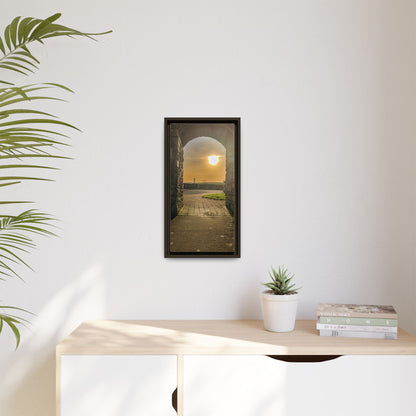 Pillars Matte Canvas, Framed (Multi-color)