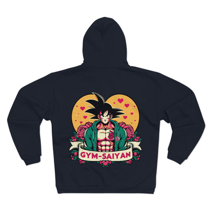 Gym Saiyan Goku Love Unisex Hooded Zip Sweatshirt