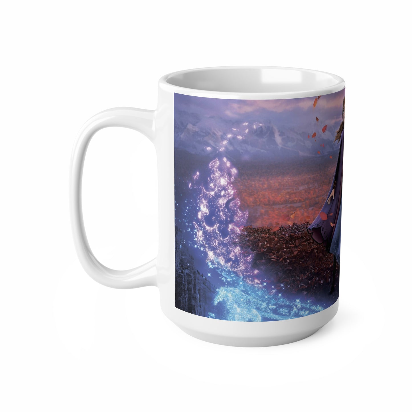 Frozen-Inspired Ceramic Coffee Cups - 11oz & 15oz Magical Design for Fans