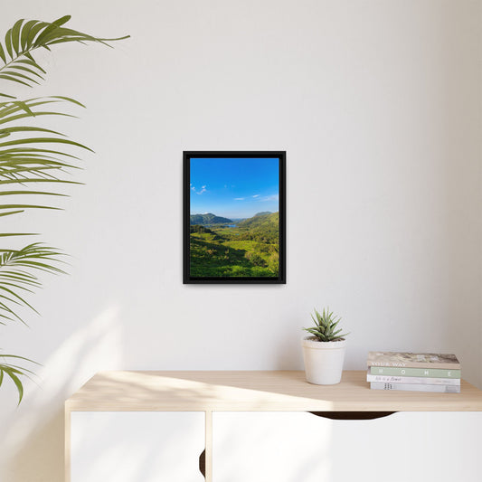 Beautiful Ladies View Matte Canvas, Framed (Multi-color)