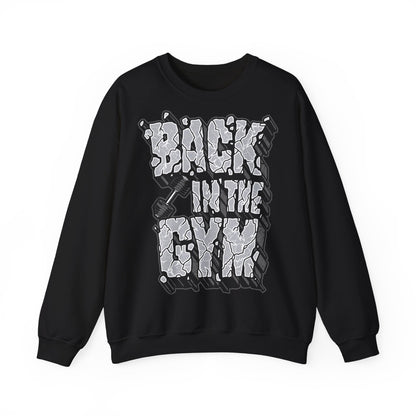 Back in the Gym Unisex Heavy Blend™ Crewneck Sweatshirt - Casual Fitness Wear for Workout Enthusiasts