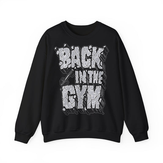 Back in the Gym Unisex Heavy Blend™ Crewneck Sweatshirt - Casual Fitness Wear for Workout Enthusiasts