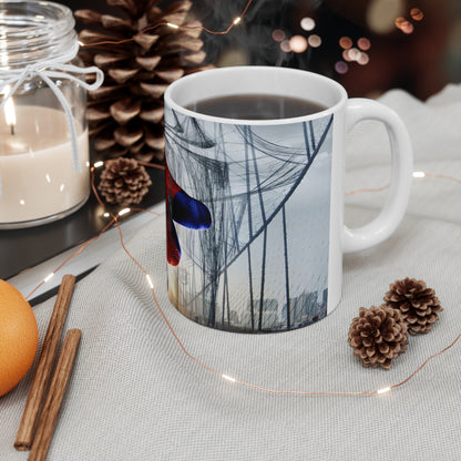 Spider-Man Themed Ceramic Coffee Mug - Perfect for Superhero Fans