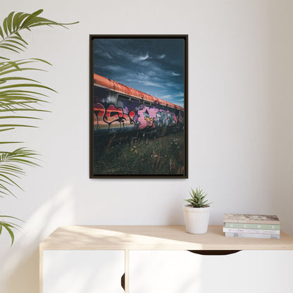 Night Train Matte Canvas, Framed (Multi-color)