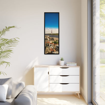 Riga TV Tower Matte Canvas, Framed (Multi-color)