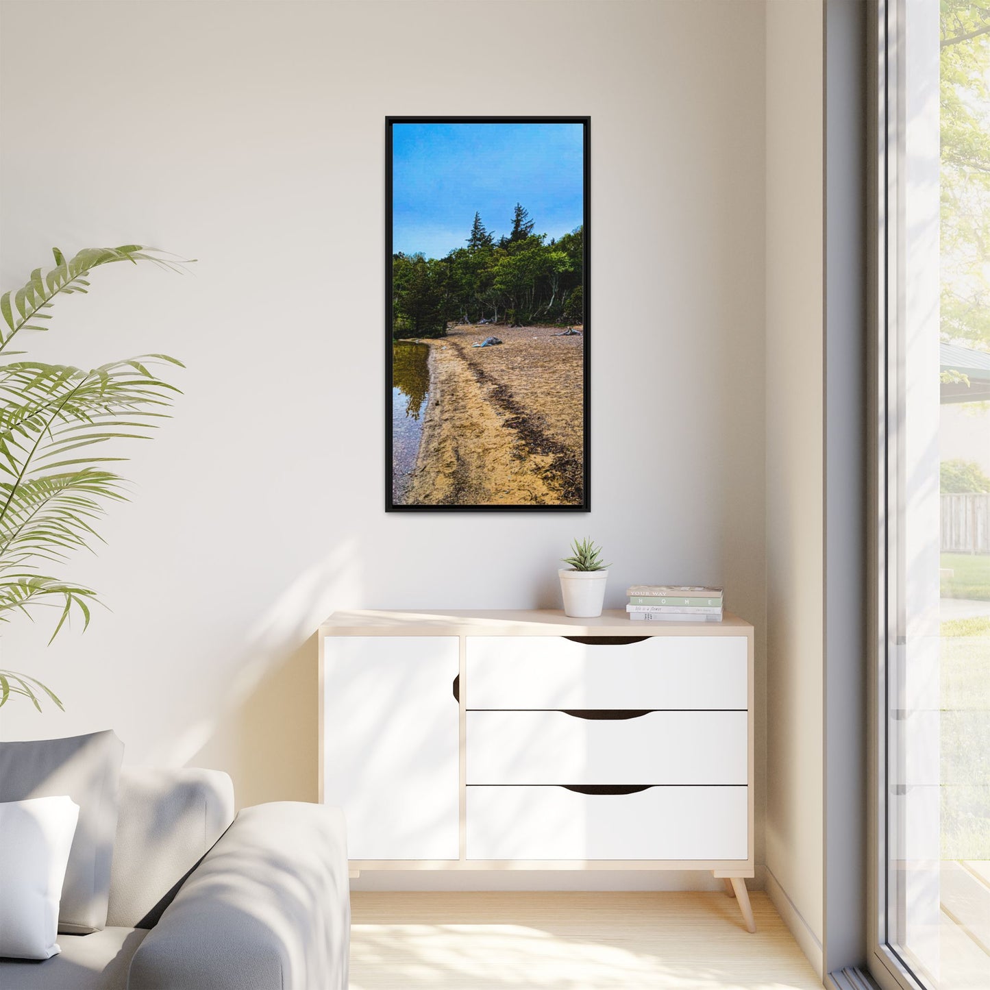 Killarney Beach Matte Canvas, Framed (Multi-color)