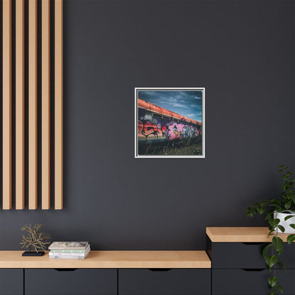 Night Train Matte Canvas, Framed (Multi-color)