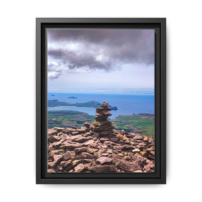 Mount Brandon Top Matte Canvas, Framed (Multi-color)