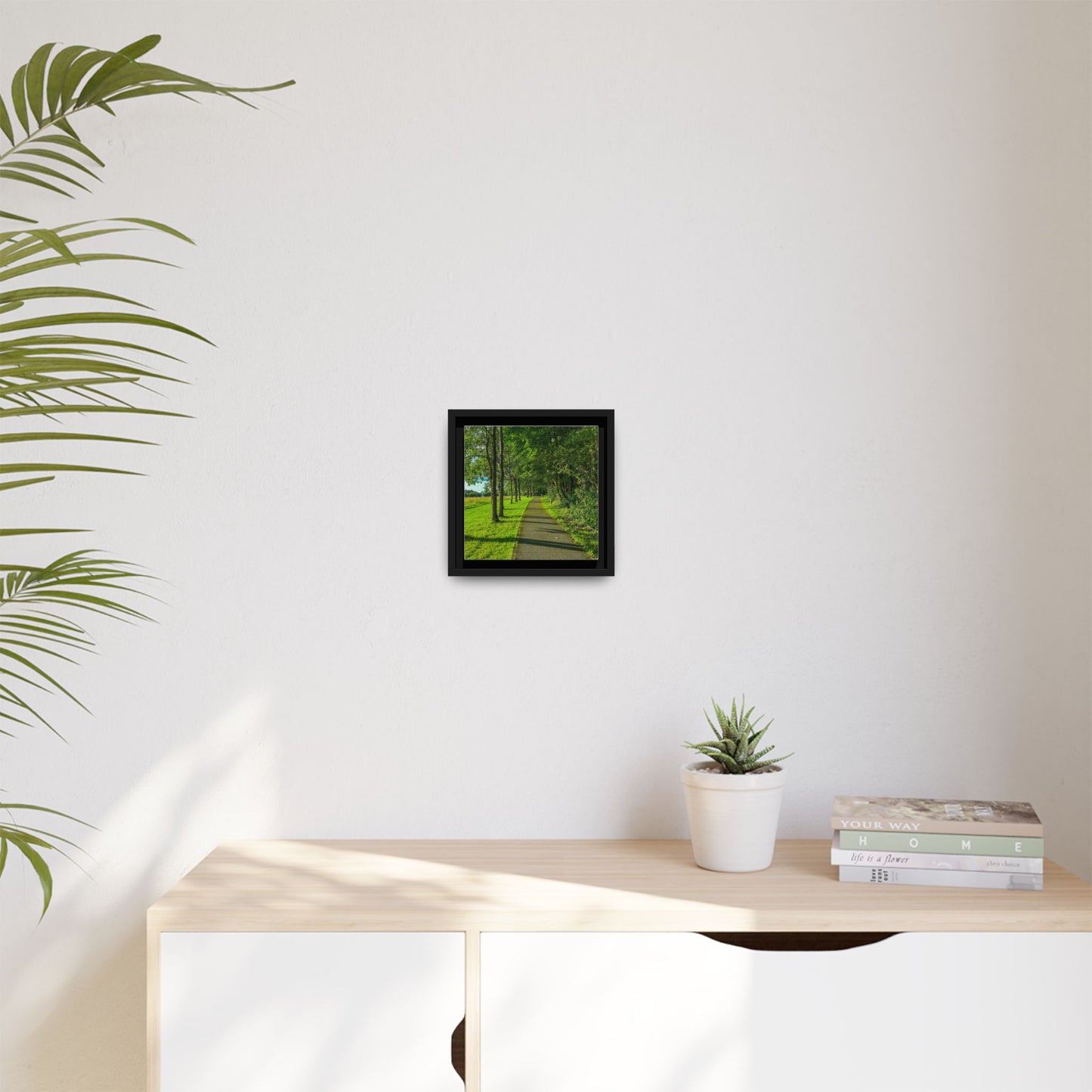 Listowel Town Park Matte Canvas, Framed (Multi-color)