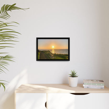 Sunset in Ballybunion 2 Matte Canvas, Framed (Multi-color)