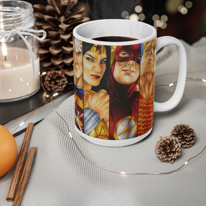 Superhero Ceramic Coffee Cups - 11oz & 15oz - Perfect for Comic Fans